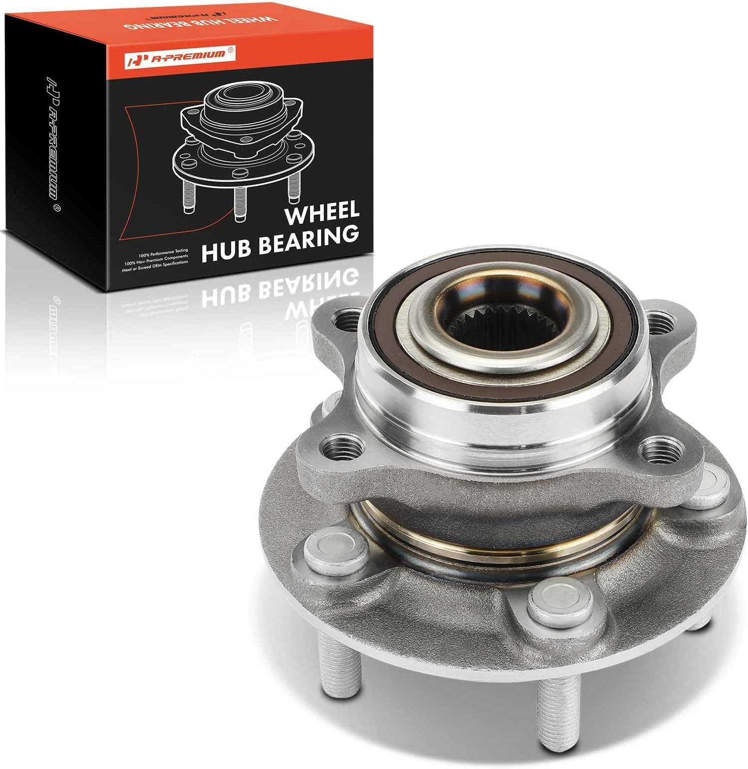 KAX 512498 Hub Assembly KAX Wheel Hub Bearing Pair - Front & Rear